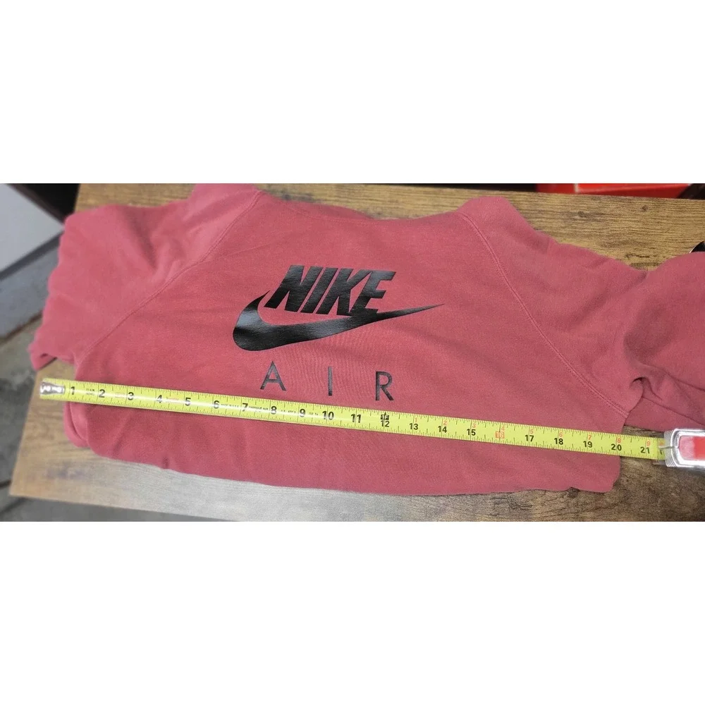 Nike Air‎ Hoodie Womens Small Pullover Sweatshirt Pink Logo Graphic